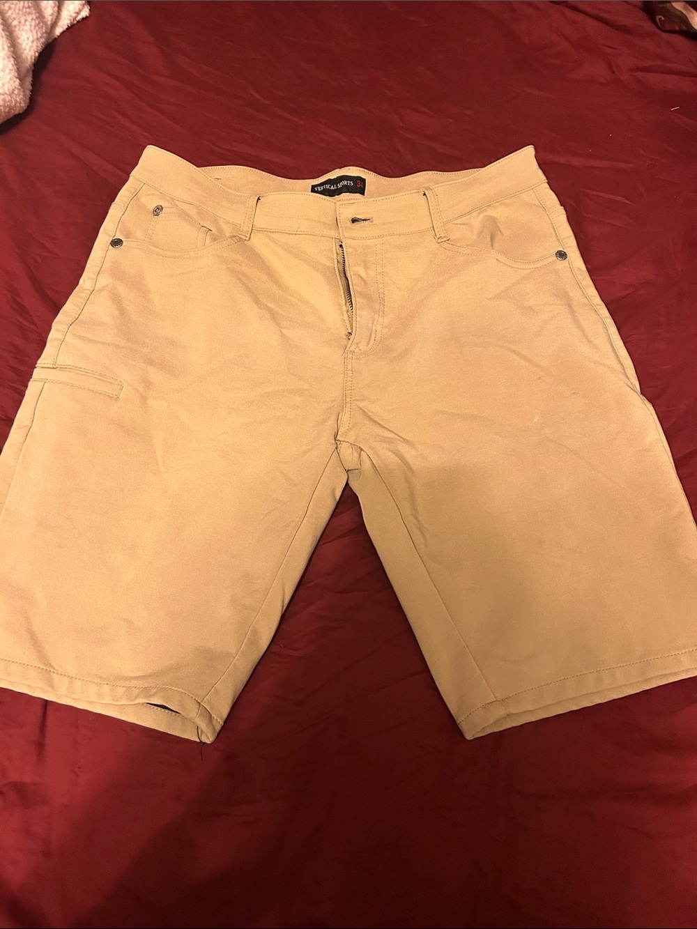 Men's Cargo Shorts in Tan with Utility Pockets